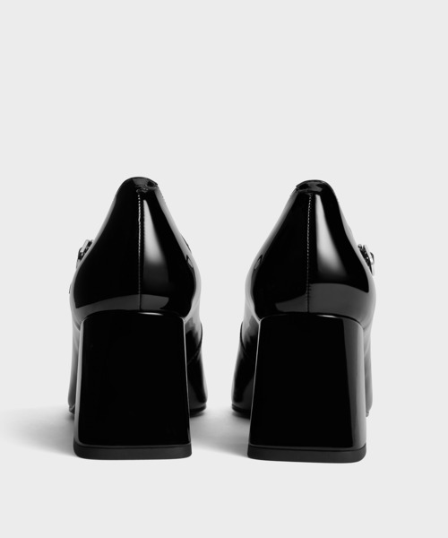 パテントブロックヒール メリージェーンパンプス（パンプス