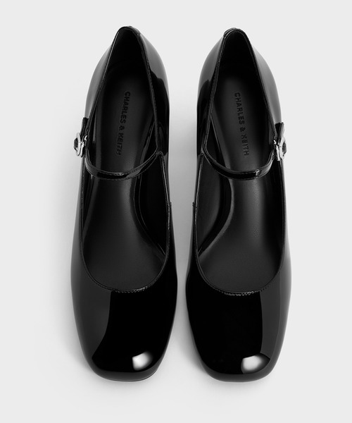 STUART WEITZMAN メリージェーンブロックヒールパンプス パテントブロックヒール メリージェーンパンプス（パンプス