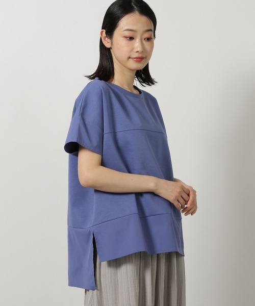 LAKOLE（ラコレ）の「フハクキリカエTEE / 497862（Tシャツ/カットソー・レディース・オフホワイト/ブルー/ブラック・FREE）」の3枚目の写真