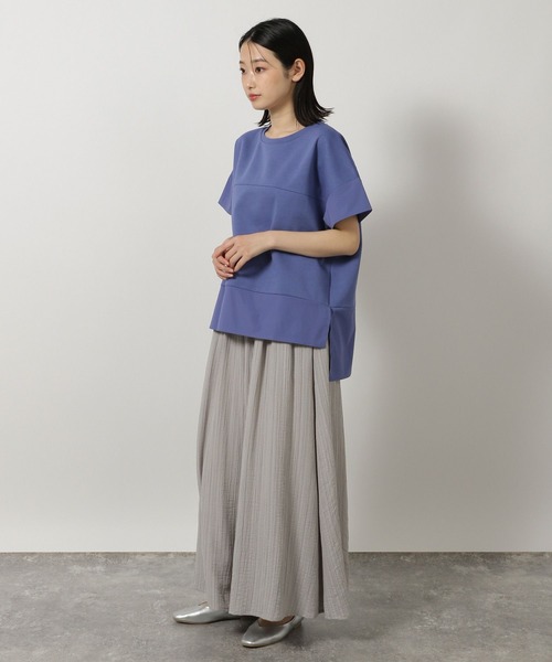 LAKOLE（ラコレ）の「フハクキリカエTEE / 497862（Tシャツ/カットソー・レディース・オフホワイト/ブルー/ブラック・FREE）」の21枚目の写真