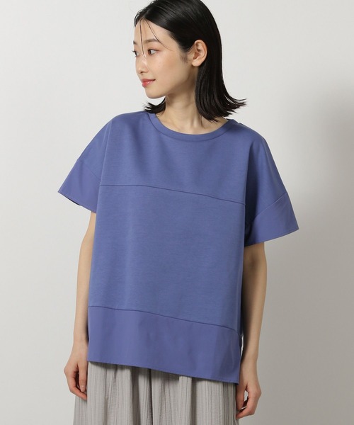 LAKOLE（ラコレ）の「フハクキリカエTEE / 497862（Tシャツ/カットソー・レディース・オフホワイト/ブルー/ブラック・FREE）」の19枚目の写真