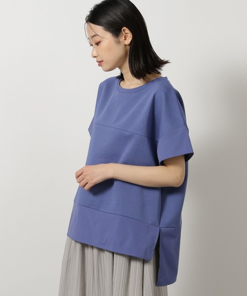 LAKOLE（ラコレ）の「フハクキリカエTEE / 497862（Tシャツ/カットソー・レディース・オフホワイト/ブルー/ブラック・FREE）」の18枚目の写真