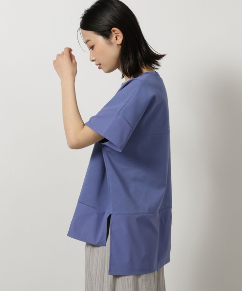 LAKOLE（ラコレ）の「フハクキリカエTEE / 497862（Tシャツ/カットソー・レディース・オフホワイト/ブルー/ブラック・FREE）」の17枚目の写真