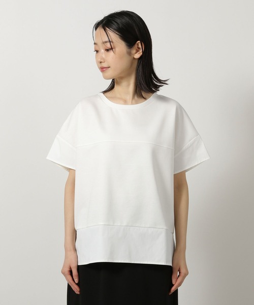 LAKOLE（ラコレ）の「フハクキリカエTEE / 497862（Tシャツ/カットソー・レディース・オフホワイト/ブルー/ブラック・FREE）」の16枚目の写真