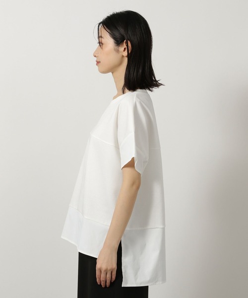 LAKOLE（ラコレ）の「フハクキリカエTEE / 497862（Tシャツ/カットソー・レディース・オフホワイト/ブルー/ブラック・FREE）」の15枚目の写真