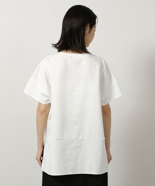 LAKOLE（ラコレ）の「フハクキリカエTEE / 497862（Tシャツ/カットソー・レディース・オフホワイト/ブルー/ブラック・FREE）」の14枚目の写真