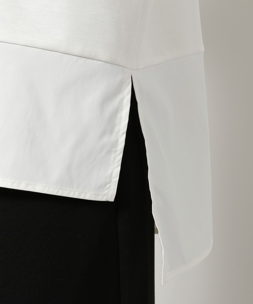 LAKOLE（ラコレ）の「フハクキリカエTEE / 497862（Tシャツ/カットソー・レディース・オフホワイト/ブルー/ブラック・FREE）」の11枚目の写真