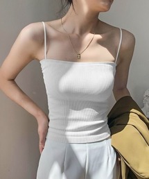 カップ付き ストレートラインキャミソール