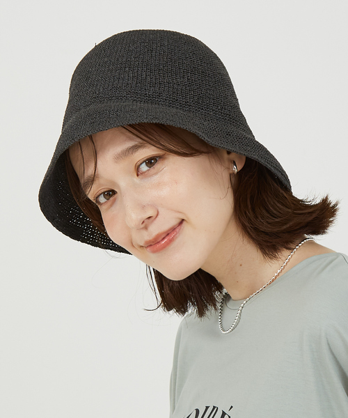 abahouse mavie（アバハウスマヴィ）の「ペーパークロシェハット（ハット・レディース・キャメル/ブラック・フリー）」の9枚目の写真