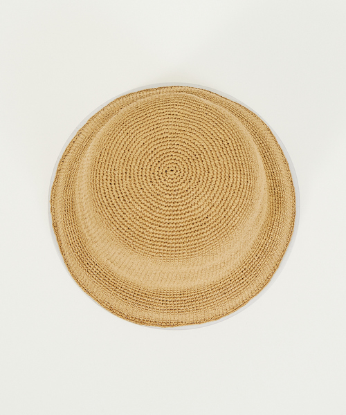 abahouse mavie（アバハウスマヴィ）の「ペーパークロシェハット（ハット・レディース・キャメル/ブラック・フリー）」の4枚目の写真