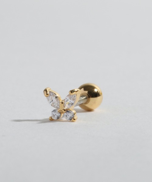 TONE SELECT GOODS(トーンセレクトグッズ)の「【Peony/ピオニー】/キュービックジルコニア バタフライ ミニスタッドピアス(ピアス(片耳用)・レディース・シルバー系その他2/シルバー系その他4/ゴールド系その他2/ゴールド系その他3/ゴールド系その他4/ゴールド系その他/その他1/その他2/その他3/シルバー系その他/シルバー系その他3/その他4・FREE)」の16枚目の写真