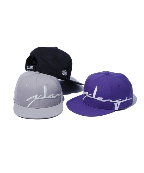 XLARGE（エクストララージ）の「DISTORTION LOGO CAP（キャップ・メンズ・ブラック/グレー/パープル・ONE SIZE）」の17枚目の写真