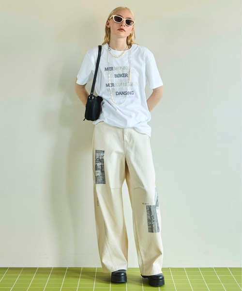 tシャツ LOVE LIFF Embroidery T-shirt/LOVE LIFFエンブロイダリーTシャツ「MAISON SPECIAL/メゾンス MAISON SPECIAL｜LOVE LIFF Embroidery T-shirt | Rakuten