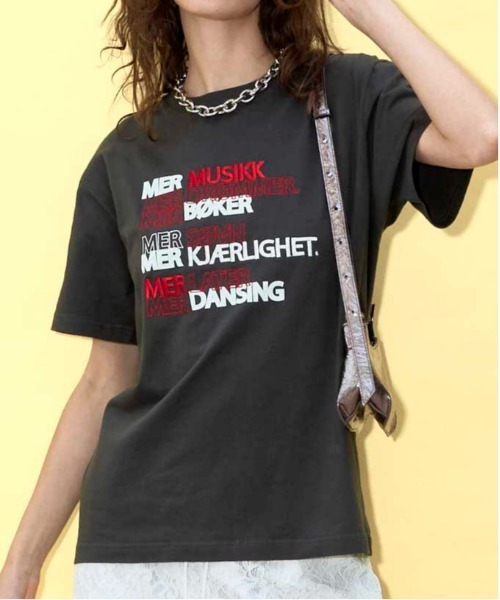 tシャツ LOVE LIFF Embroidery T-shirt/LOVE LIFFエンブロイダリーTシャツ「MAISON SPECIAL/メゾンス MAISON SPECIAL｜LOVE LIFF Embroidery T-shirt | Rakuten