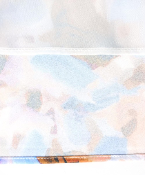 Jines（ジネス）の「アートプリント切替ギャザースカート（スカート・レディース・イエロー/ブルー・38）」の12枚目の写真