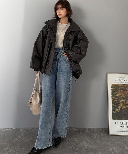 Java（ジャバ）の「《Javaジャバコラボ》寒さ知らずの防寒力！高級感あふれる中綿フェイクレザーモンスターブルゾン（ダウンジャケット/コート・メンズ・ブラック・X-LARGE/MEDIUM/LARGE）」の7枚目の写真