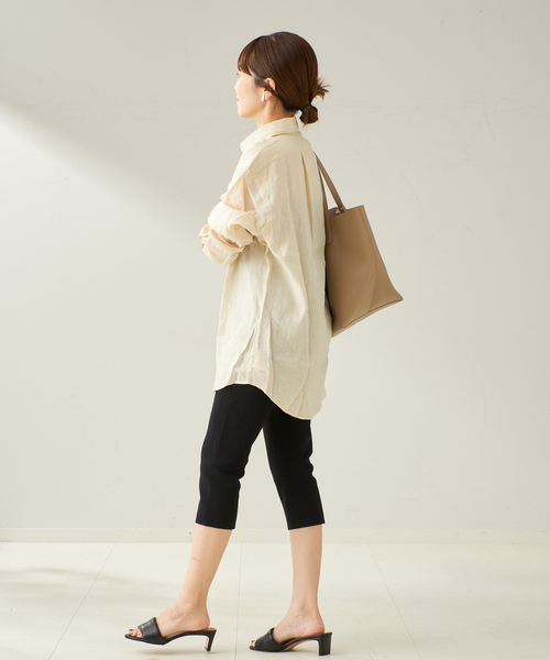 plage(プラージュ)の「Capri Knit パンツ(その他パンツ・レディース・ブラック・FREE)」の4枚目の写真