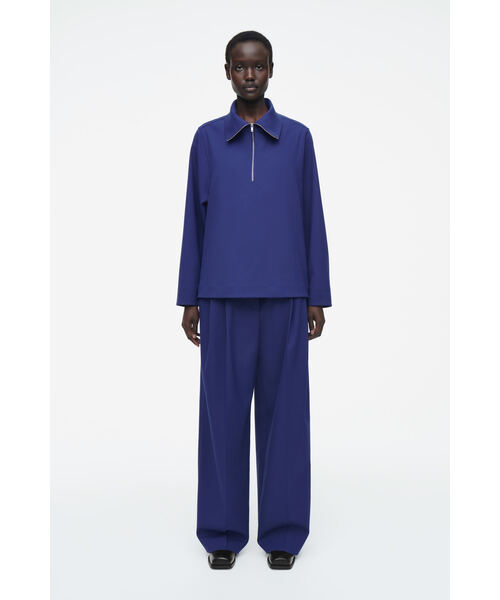 ワイドレッグテーラードツイルパンツ（その他パンツ）｜COS