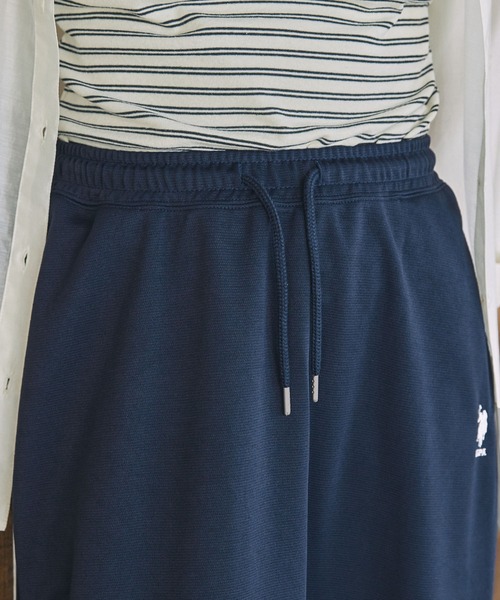 U.S. POLO ASSN.（ユーエスポロアッスン）の「U.S. POLO ASSN. / ユーエスポロアッスン 別注 サイドライン バルーン ジャージスカート（スカート・レディース・ネイビー/ブラック・S/M）」の4枚目の写真