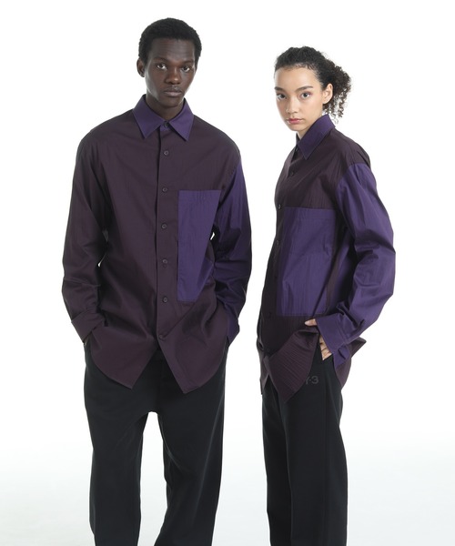 小物 Y Y-3（ワイスリー）の「Y-3 SPORTY COTTON SHIRT（シャツ/ブラウス