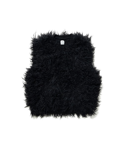 BEDWIN & THE HEARTBREAKERS（ベドウィン アンド ザ ハートブレイカーズ）の「LONG HAIR MOHAIR VEST "CHEWIE"（ベスト・メンズ・ブラック・MEDIUM）」の5枚目の写真