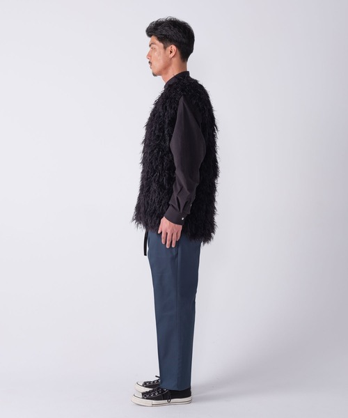 BEDWIN & THE HEARTBREAKERS（ベドウィン アンド ザ ハートブレイカーズ）の「LONG HAIR MOHAIR VEST "CHEWIE"（ベスト・メンズ・ブラック・MEDIUM）」の3枚目の写真
