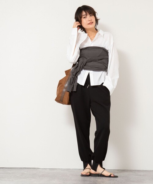 Rie Miller(リエミラー)の「《手洗い可能》2WAYビスチェ(ニット/セーター・レディース・チャコールグレー/ベージュ・38)」の16枚目の写真