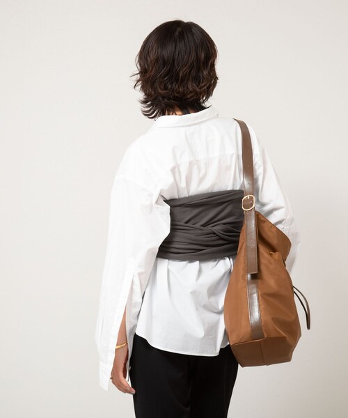 Rie Miller(リエミラー)の「《手洗い可能》2WAYビスチェ(ニット/セーター・レディース・チャコールグレー/ベージュ・38)」の14枚目の写真