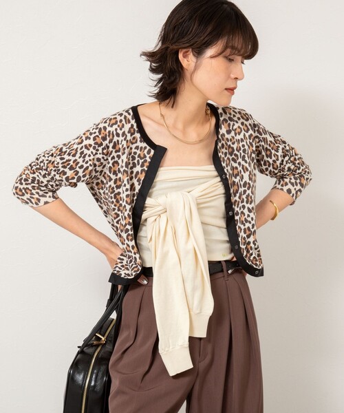 Rie Miller(リエミラー)の「《手洗い可能》2WAYビスチェ(ニット/セーター・レディース・チャコールグレー/ベージュ・38)」の11枚目の写真