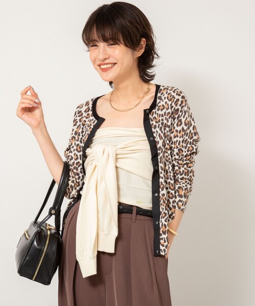 Rie Miller(リエミラー)の「《手洗い可能》2WAYビスチェ(ニット/セーター・レディース・チャコールグレー/ベージュ・38)」の10枚目の写真