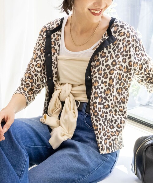 Rie Miller(リエミラー)の「《手洗い可能》2WAYビスチェ(ニット/セーター・レディース・チャコールグレー/ベージュ・38)」の5枚目の写真