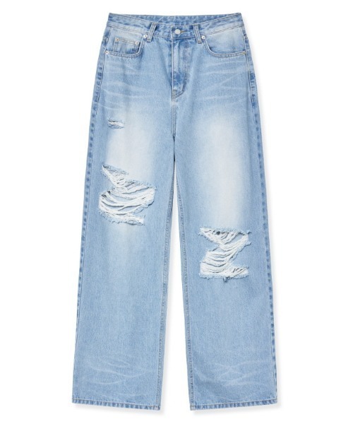 Midnight Move（ミッドナイトムーブ）の「A'GEM/9 × .kom 『MIDNIGHT MOVE/ミッドナイトムーブ』 DG WS PANTS/DG WS パンツ（デニムパンツ・レディース・ブラック/ブルー・S/M）」の12枚目の写真