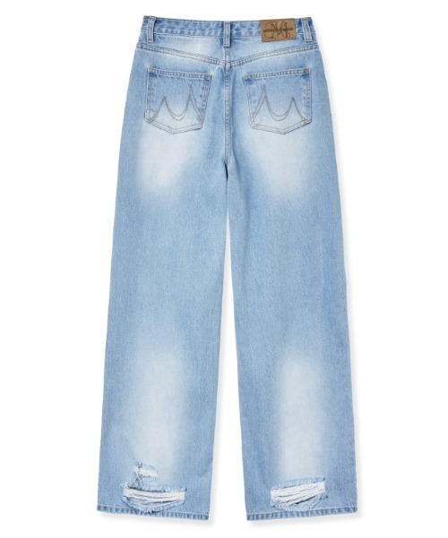 Midnight Move（ミッドナイトムーブ）の「A'GEM/9 × .kom 『MIDNIGHT MOVE/ミッドナイトムーブ』 DG WS PANTS/DG WS パンツ（デニムパンツ・レディース・ブラック/ブルー・S/M）」の13枚目の写真