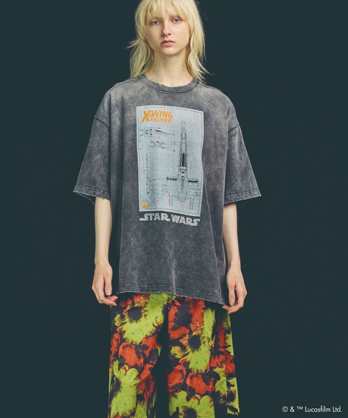 MAISON SPECIAL（メゾンスペシャル）の「《UNISEX》【MOVIE SERIES】「STAR WARS」Prime-Over Crew Neck T-Shirt/「スターウォーズ」プライムオーバークルーネックTシャツ【MAISON SPECIAL/メゾンスペシャル】（Tシャツ/カットソー・メンズ・ブラック/ダークブラック・1/2）」の8枚目の写真