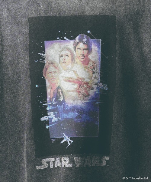 MAISON SPECIAL（メゾンスペシャル）の「《UNISEX》【MOVIE SERIES】「STAR WARS」Prime-Over Crew Neck T-Shirt/「スターウォーズ」プライムオーバークルーネックTシャツ【MAISON SPECIAL/メゾンスペシャル】（Tシャツ/カットソー・メンズ・ブラック/ダークブラック・1/2）」の3枚目の写真