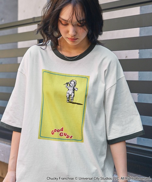 MONO-MART(モノマート)の「【UNIVERSAL×たいさやのパークガイド】ヴィンテージライク グラフィックオーバーサイズ 半袖Tシャツ(Tシャツ/カットソー・レディース・スミクロ/ブラック系/ブラック系1/オフホワイト・M/L)」の21枚目の写真