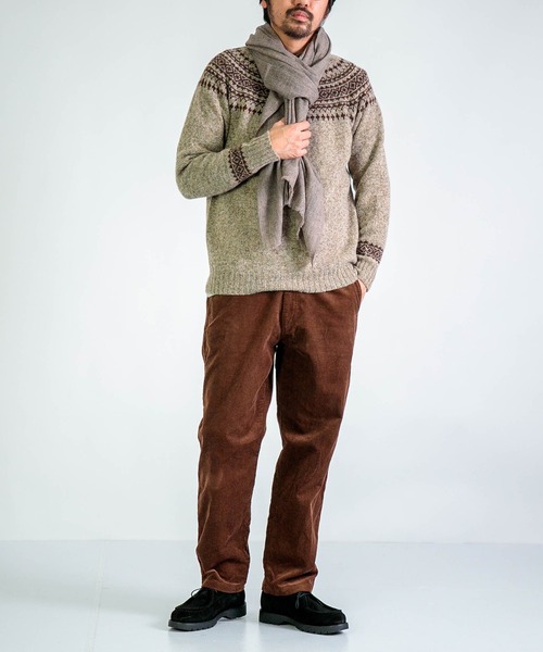 NOR' EASTERLY] CREW 2TONE NORDIC / シェットランドウール
