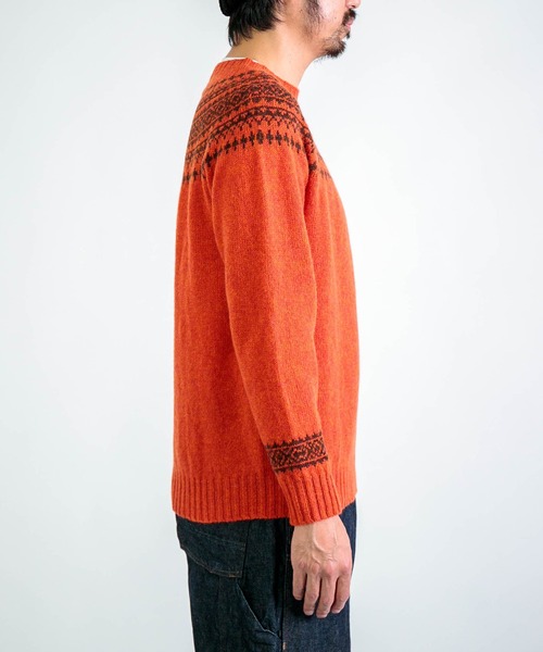 NOR' EASTERLY] CREW 2TONE NORDIC / シェットランドウール