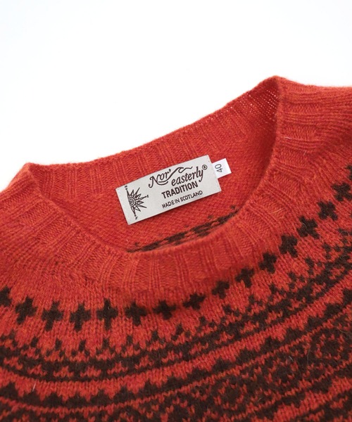 NOR' EASTERLY] CREW 2TONE NORDIC / シェットランドウール