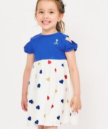 apres les cours | 【リンク/ジュニア対応】3柄オフショルリボンドッキングワンピース(ワンピース)