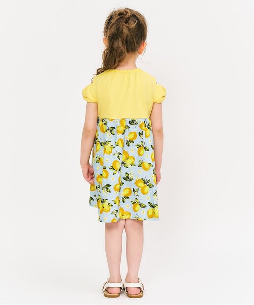 apres les cours(アプレレクール)の「【リンク/ジュニア対応】3柄オフショルリボンドッキングワンピース(ワンピース・キッズ・ブルー/レッド/イエロー・80/90/100/110/120/130/140)」の14枚目の写真