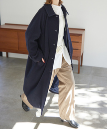 値下げ可能♡【slobe iena】　ロングステンカラーコート スローブ イエナ SLOBE IENA 《予約》ツイードステンカラーコート