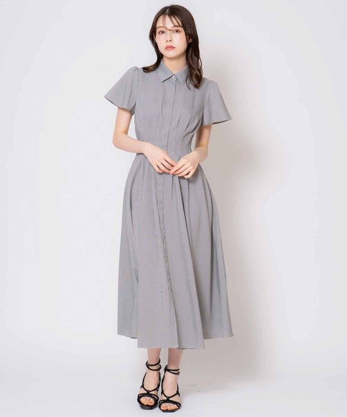 NOELA（ノエラ）の「袖フリルタックシャツワンピース（ワンピース