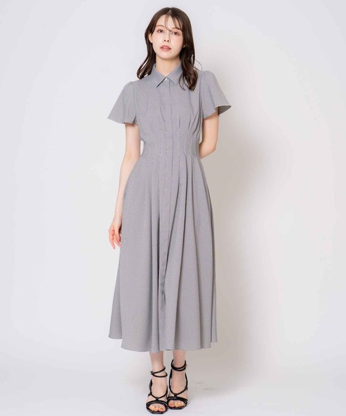NOELA（ノエラ）の「袖フリルタックシャツワンピース（ワンピース