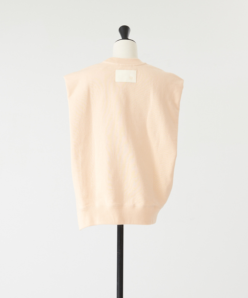 DESIGNWORKS(デザインワークス)の「裏毛サイドスリットフレンチスリーブプルオーバー(Tシャツ/カットソー・レディース・グレイッシュベージュ/オレンジ・38)」の13枚目の写真