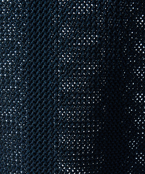 ABAHOUSE(アバハウス)の「スキッパー メッシュニット ポロシャツ(ポロシャツ・メンズ・グレー/オレンジ/ダークネイビー・48/46)」の8枚目の写真