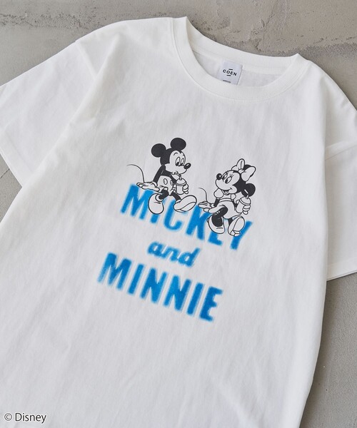 coen(コーエン)の「【MICKEY(ミッキー) / 別注】ミッキー&ミニー / コンパクトプリントTシャツ(Tシャツ/カットソー・レディース・ダークグレー/レッド/オフホワイト・M/L)」の21枚目の写真