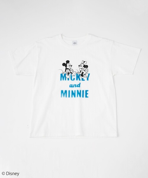 coen(コーエン)の「【MICKEY(ミッキー) / 別注】ミッキー&ミニー / コンパクトプリントTシャツ(Tシャツ/カットソー・レディース・ダークグレー/レッド/オフホワイト・M/L)」の9枚目の写真