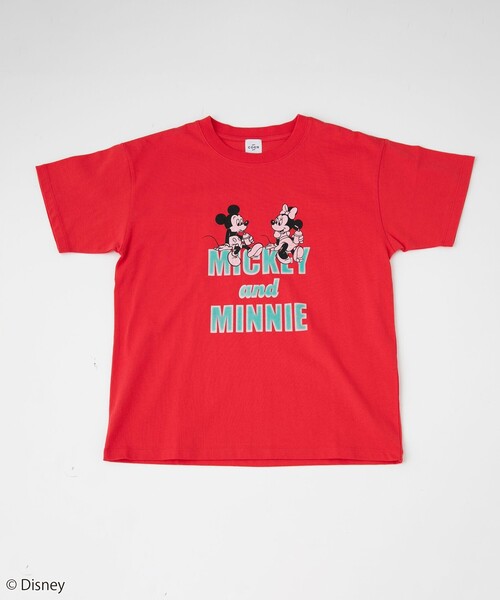 coen(コーエン)の「【MICKEY(ミッキー) / 別注】ミッキー&ミニー / コンパクトプリントTシャツ(Tシャツ/カットソー・レディース・ダークグレー/レッド/オフホワイト・M/L)」の13枚目の写真