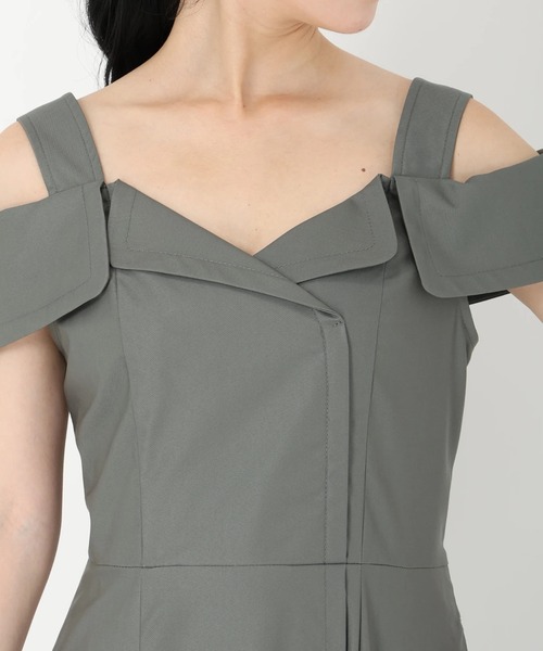 STRAWBERRY-FIELDS（ストロベリーフィールズ）の「アディクトツイル_バックレースアップジャンスカ（ジャンパースカート・レディース・カーキ/ブラック・2）」の6枚目の写真